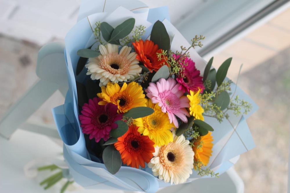 Букет цветов из: Герберы в Виноградном