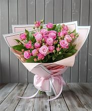 Букет Розовый кустик #REPLACE_PRED# Виноградном