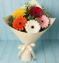 Букет цветов из:  Герберы в Виноградном