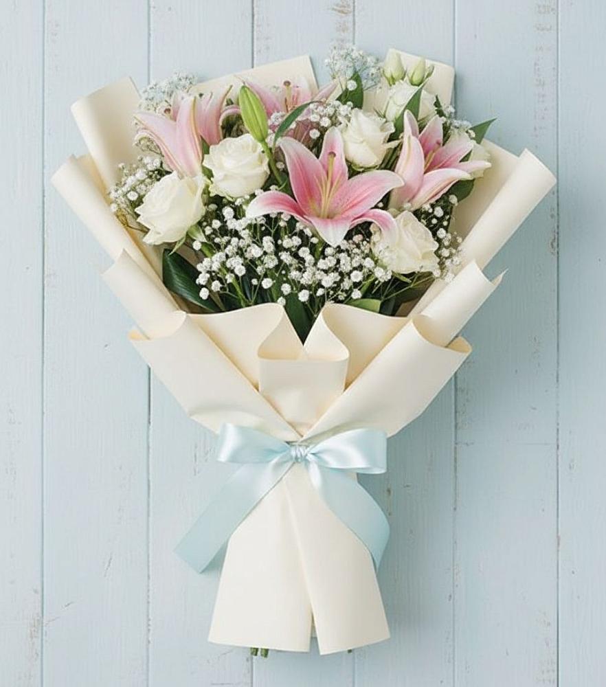 Букет цветов из: Лилии в Виноградном