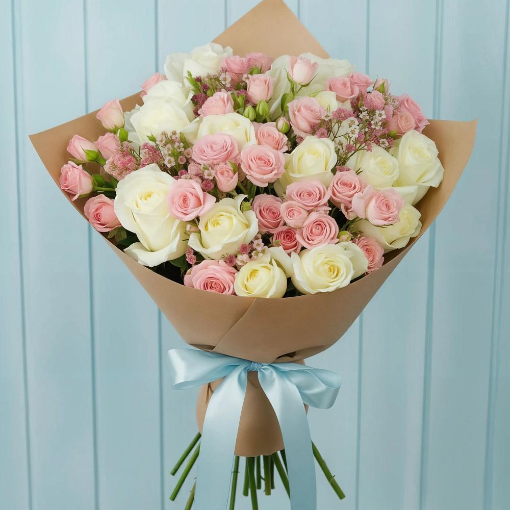 Букет цветов из: Розы в Виноградном