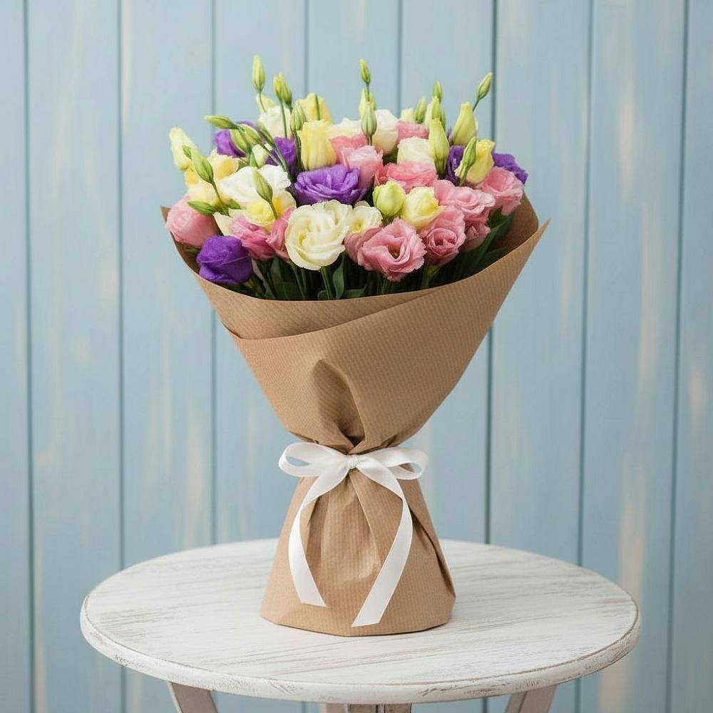 Букет цветов из: Лизиантусы в Виноградном