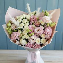 Букет цветов из:  Альстромерии и Розы в Виноградном