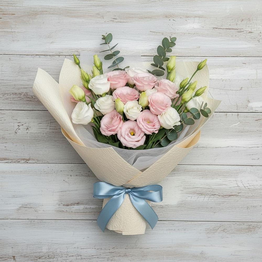 Букет цветов из: Лизиантусы в Виноградном